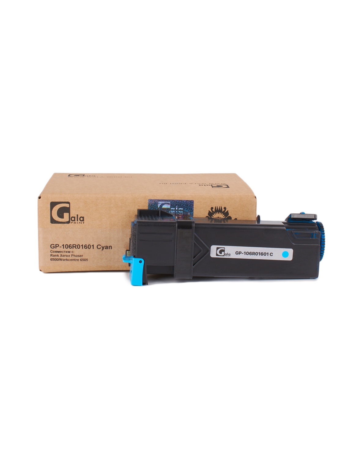 Картридж GP-106R01601 для принтеров Xerox Phaser 6500/WorkCentre 6505/6500DN/6500N/6505DN/6505N Cyan 2500 копий GalaPrint