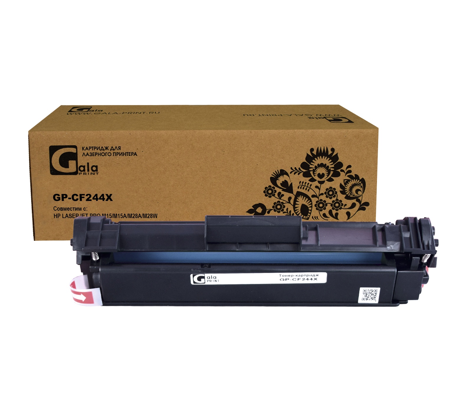 Тонер-картридж GP-CF244X (№44X) для принтеров HP LaserJet Pro M15/M15a/M28a/M28w 2000 копий GalaPrint