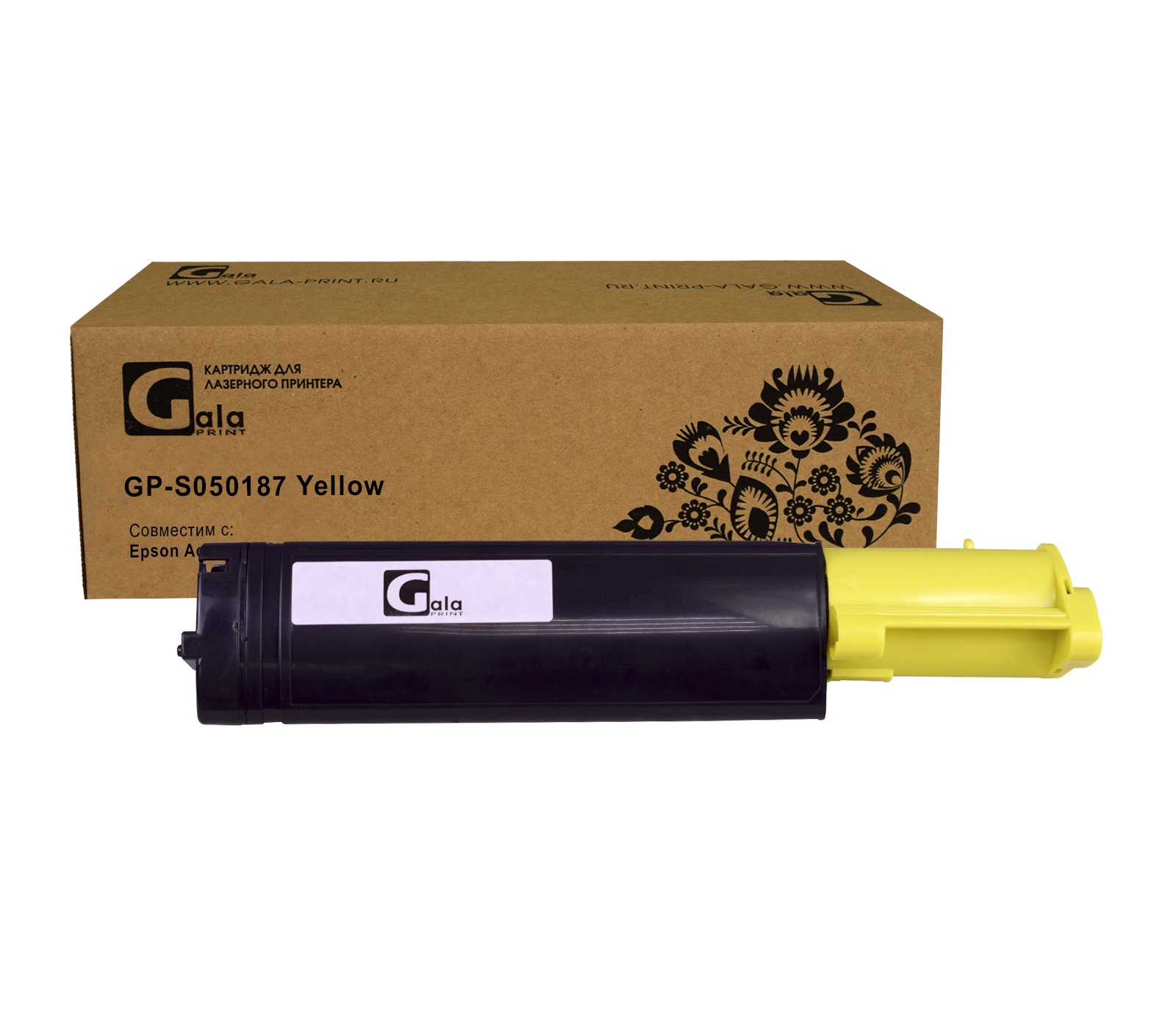 Картридж GP-S050187 для принтеров Epson AcuLaser CX11/C1100 Yellow 4000 копий GalaPrint