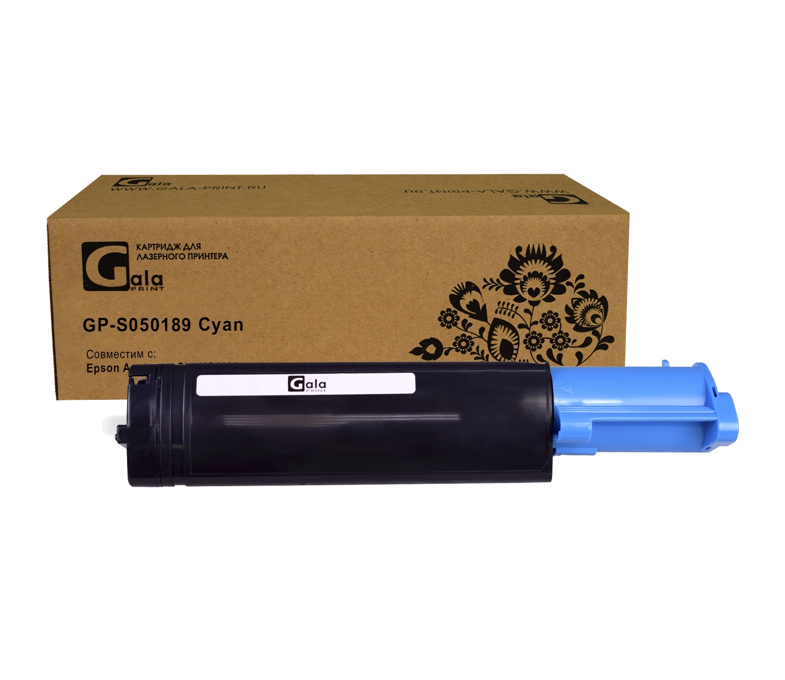 Картридж GP-S050189 для принтеров Epson AcuLaser CX11/C1100 Cyan 4000 копий GalaPrint