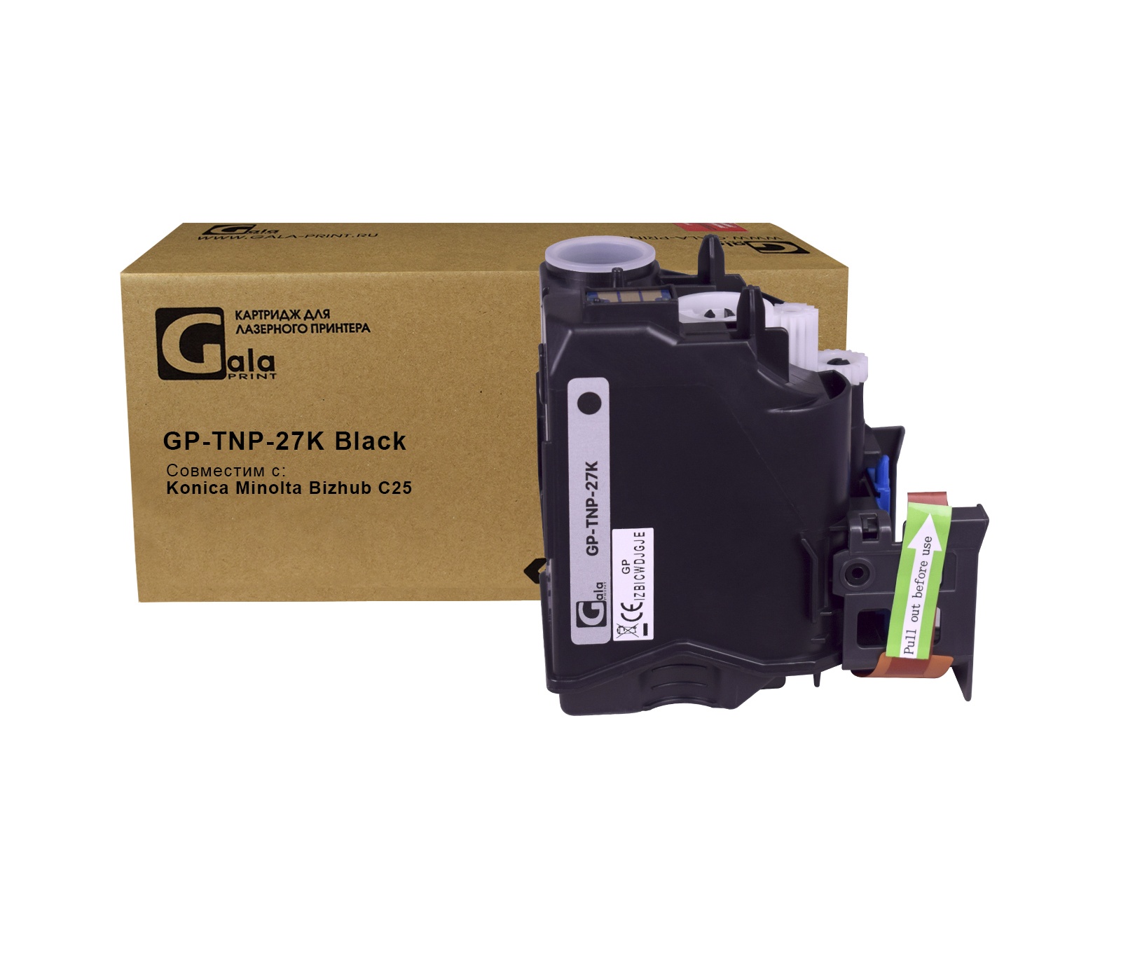 Картридж GP-TNP-27K для принтеров Konica Minolta Bizhub C25 Black 6000 копий GalaPrint
